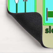 看護学生は睡眠の勉強を食べます マウスパッド (コーナー)