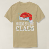 看護学生クロースクリスマスマおもしろいッチングCos Tシャツ (デザイン正面)