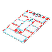 看護学生コンセプトマップテンプレート ノートパッド (アングル)