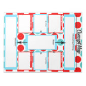 看護学生コンセプトマップテンプレート ノートパッド (正面)