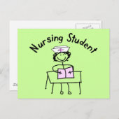 看護学生スティックレディーギフト ポストカード (正面/裏面)