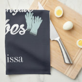 看護学生ナイトゲールビブパーソナライズされたス キッチンタオル (四つ折り)