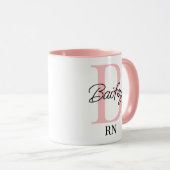 看護学生パーソナライズされたギフト、RN、LPN、CNA マグカップ (正面右)