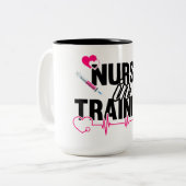 看護学生マグカップのトレーニングナース ツートーンマグカップ (正面左)