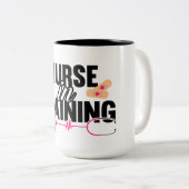 看護学生マグカップのトレーニングナース ツートーンマグカップ (正面右)