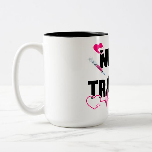 看護学生マグカップのトレーニングナース ツートーンマグカップ (左)