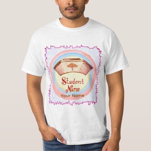 看護学生帽子  Tシャツ (正面)