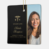 看護学生登録ナース卒業カスタム セラミックオーナメント (左)