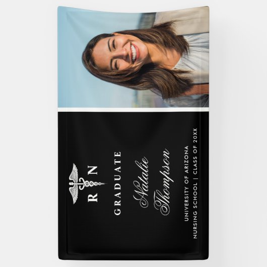 看護学生登録ナース卒業カスタム 横断幕 (縦)