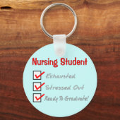 看護学生「チェックマーク」 Tシャツとギフト キーホルダー (正面)