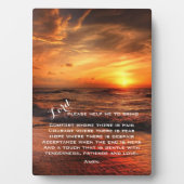 看護学生/ナース祈りの言葉プラーク フォトプラーク (正面)