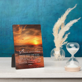 看護学生/ナース祈りの言葉プラーク フォトプラーク