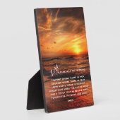 看護学生/ナース祈りの言葉プラーク フォトプラーク (側面)