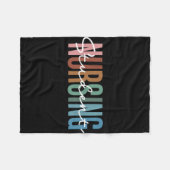 看護学生 フリースブランケット (正面(横))