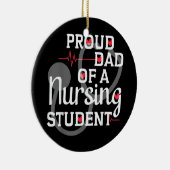 看護学誇りを持った生の将来のナースのパパ セラミックオーナメント (右)