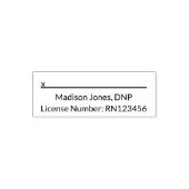 看護実習免許の医師署名欄 セルフインキングスタンプ (デザイン)