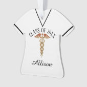 看護専門学校の卒業のパーソナライズなオーナメント オーナメント (正面)