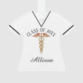 看護専門学校の卒業のパーソナライズなオーナメント オーナメント (裏面)