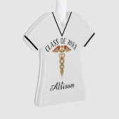 看護専門学校の卒業のパーソナライズなオーナメント オーナメント (正面)