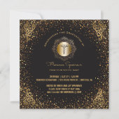 看護専門学校の卒業パーティー|のピンで止める式 招待状 (正面)