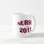 看護専門学校の卒業生のマグ- 2011年のクラス コーヒーマグカップ (正面右)