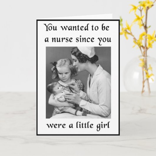 看護専門学校の卒業 カード (黄色い花)