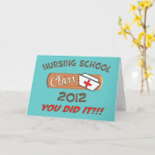 看護専門学校の2012年の卒業カード カード (黄色い花)