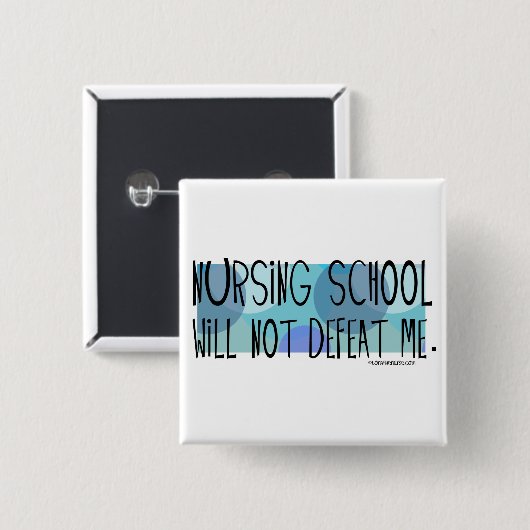 看護専門学校は私を敗北させません 缶バッジ (正面&裏面)