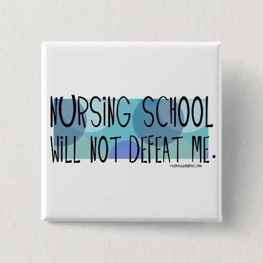 看護専門学校は私を敗北させません 缶バッジ (正面)