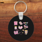 看護専門職ドードルズ株式会社ナースドードルズ女性 キーホルダー (正面)