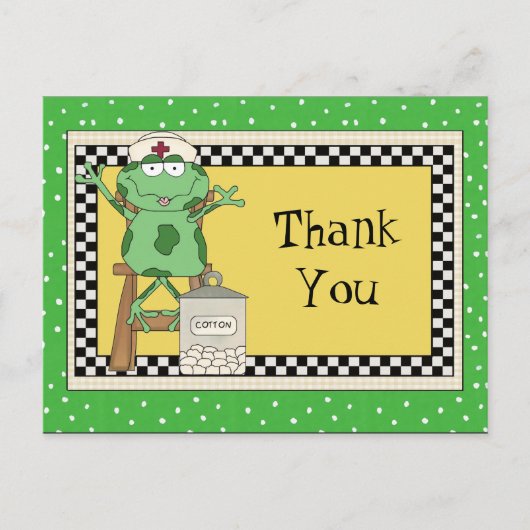 看護師ありがとう カートゥーン ポストカード (正面)