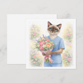 看護師から母の日の花 シーズンカード (正面/裏面)