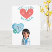 看護師さんへ　ありがとう カード (黄色い花)