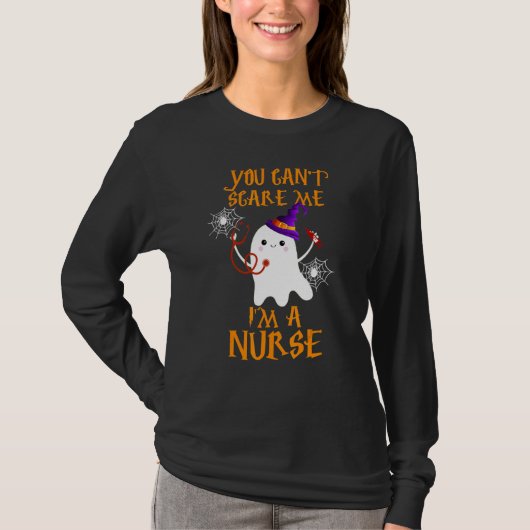 看護師だから怖くない ハロウィン必需品 Tシャツ (正面)