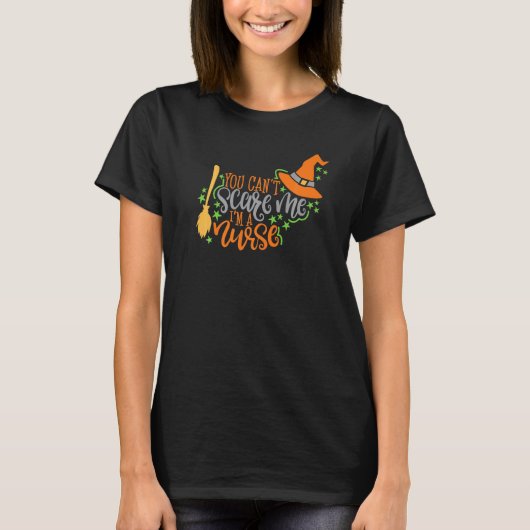 看護師だもの、怖くない Halloween Tシャツ (正面)