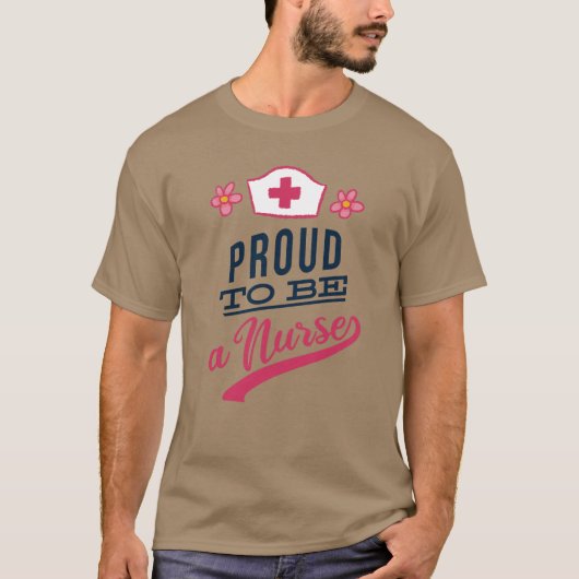 看護師であることを誇りに思う Tシャツ (正面)