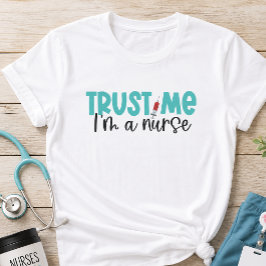 看護師です 信じてください 看護 Tシャツ