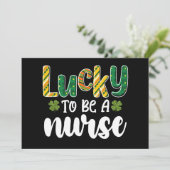 看護師でラッキーな聖パトリックの日 招待状 (スタンド正面)