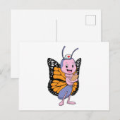 看護師としての蝶 ポストカード (正面/裏面)