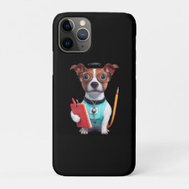 看護師として働く犬、ナース服を着た犬 iPhone 11 PROケース