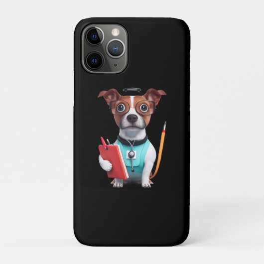看護師として働く犬、ナース服を着た犬 Case-Mate iPhoneケース (裏)