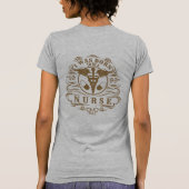 看護師として生まれてきた Front Back カスタムデザイン Tシャツ (裏面)