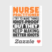 看護師として、ユーモアとキュートさを大切にしたい シール (シート)