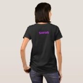 看護師とダックスフントのママ Tシャツ (裏面フル)