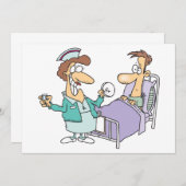 看護師と患者の招待状 招待状 (正面/裏面)
