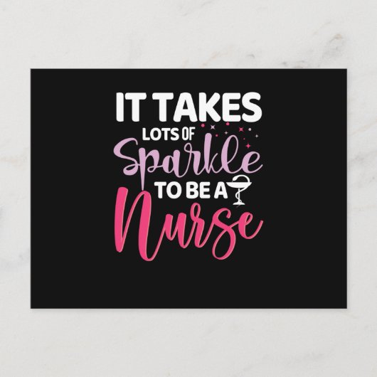 看護師になるには輝きがたくさん必要 ポストカード (正面)
