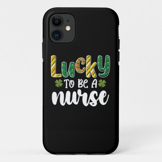 看護師になれてラッキー セントパトリックの日 Case-Mate iPhoneケース (裏面)