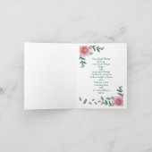 看護師のための母の日の挨拶 カード (内部)