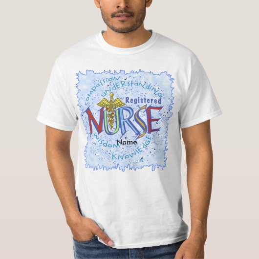 看護師のカドゥケウス Tシャツ (正面)