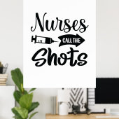 看護師のギフト 看護師が指図する ポスター (ホームオフィス)